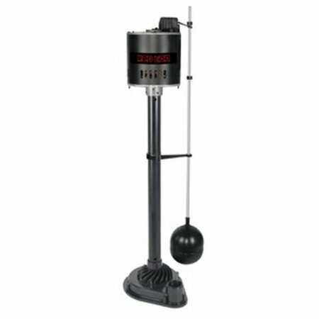 FRANKLIN ELECTRIC Red Lion Pedestal Sump Pump, 1-Phase, 4 A, 115 V, 1/3 hp, 1-1/4 in Outlet, 3300 gph, 17 ft Max Head 14942050